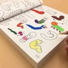 Blank Coloring Book Pages For Kids Water Brush Pen Magic Water Painting