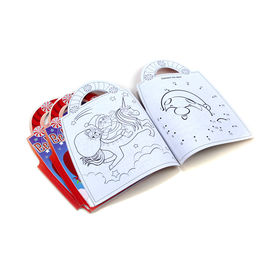 18 Sheets Pages Coloring And Sticker Printing For Kids , Gloss For Cover